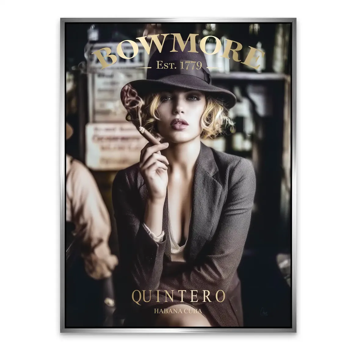 Whisky Noir Alu Dibond Bild