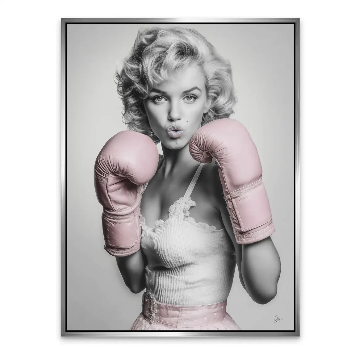 Marilyn Monroe Punch Alu Dibond Bild