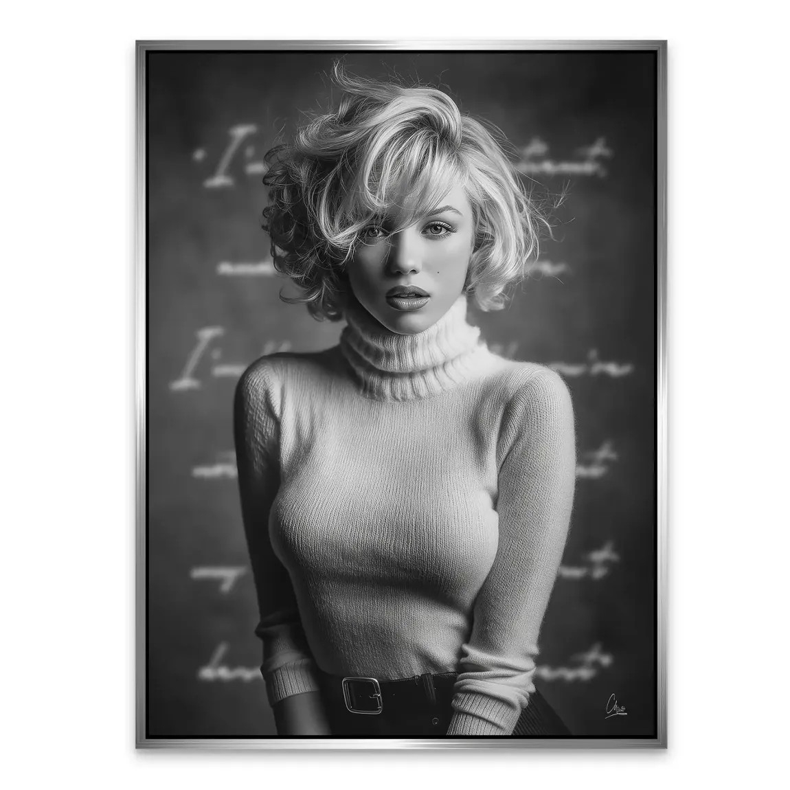 Marilyn Ikone Alu Dibond Bild