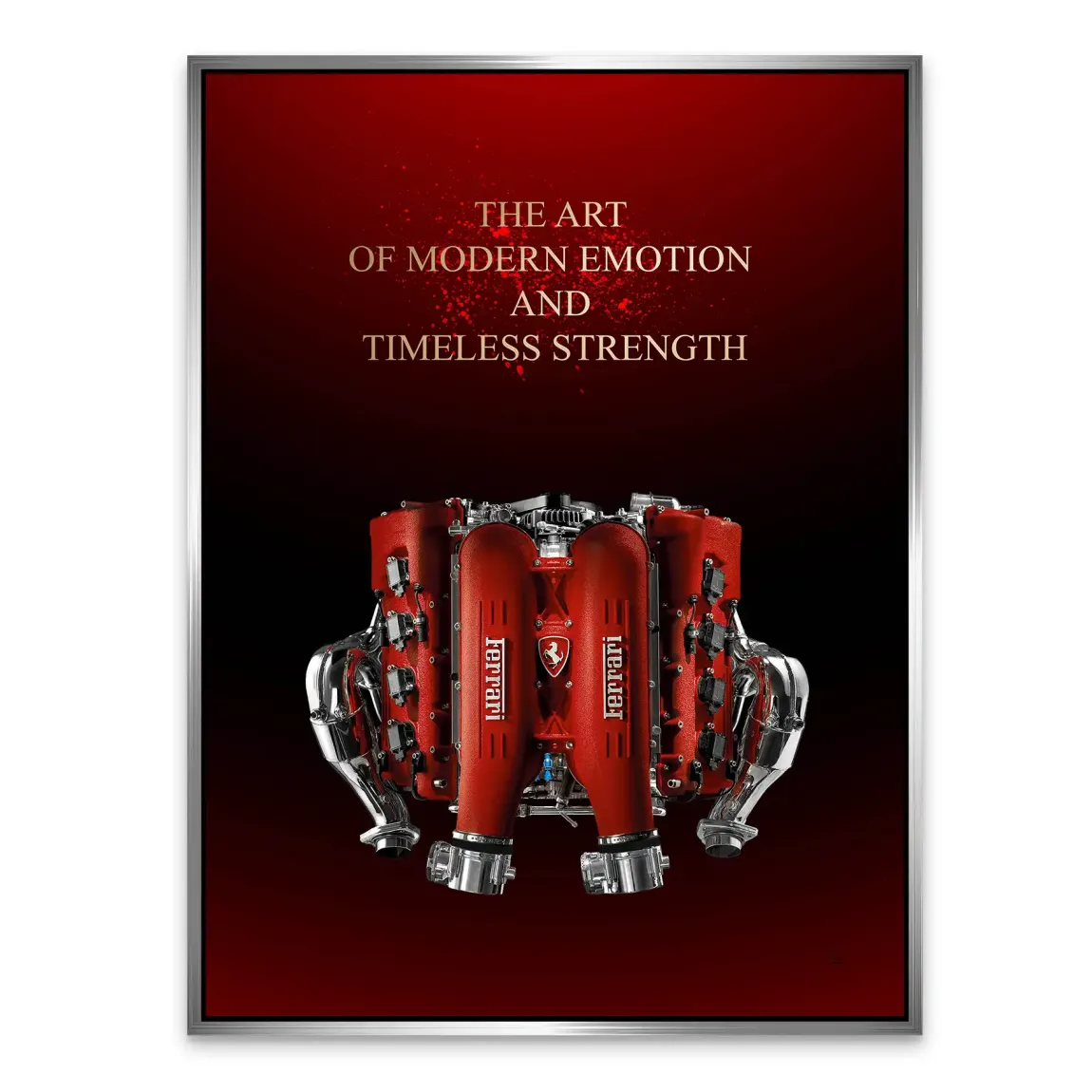 Ferrari Heart of Speed Alu Dibond Bild