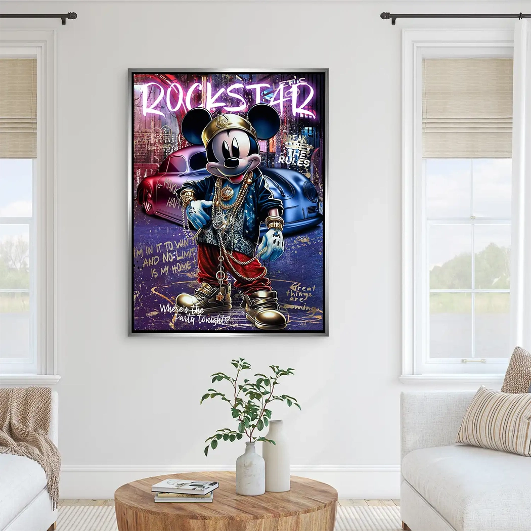 Micky Rockstar AluDibond Bild INGALERIE