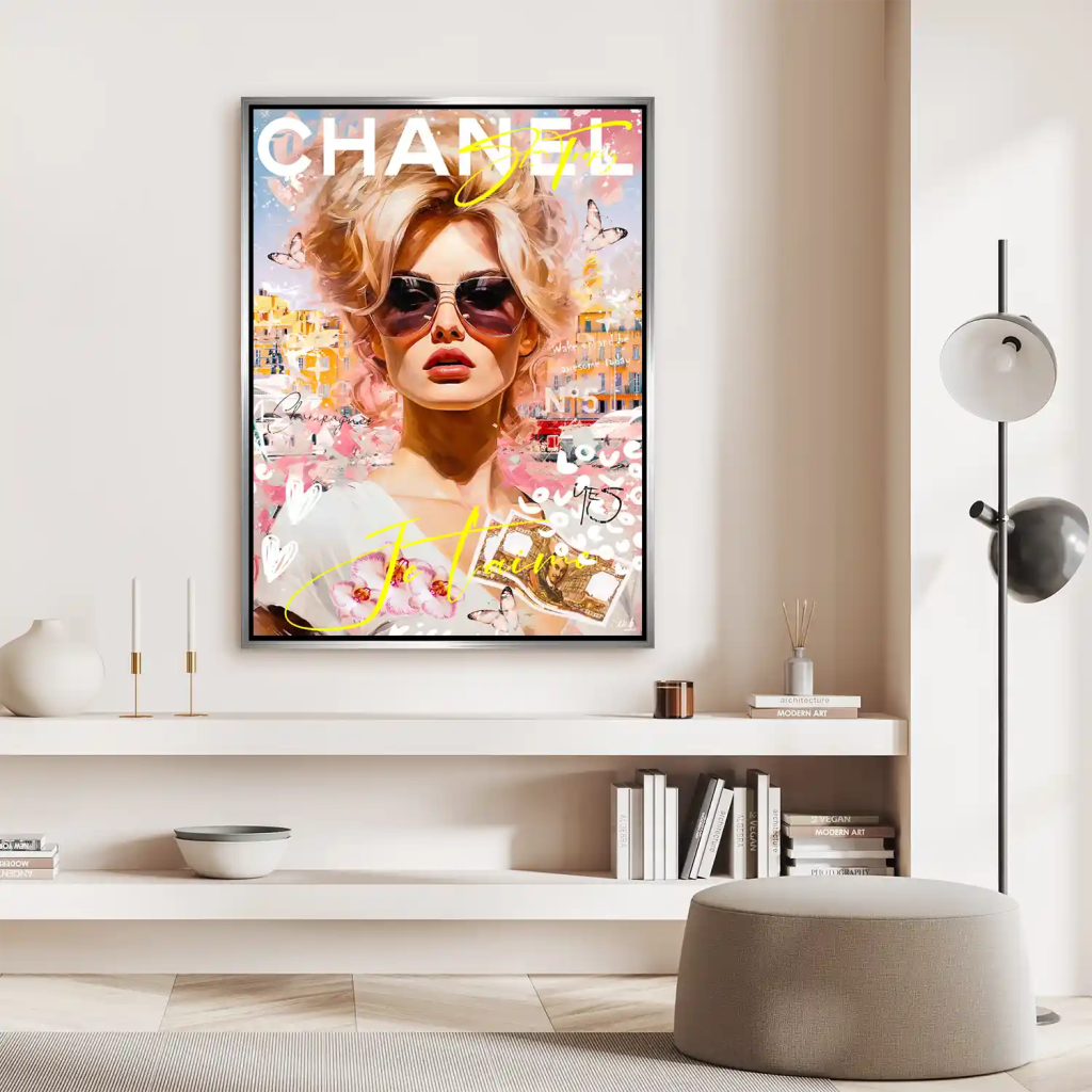 Pop Art Bardot JeTaime Aludibond Bild INGALERIE