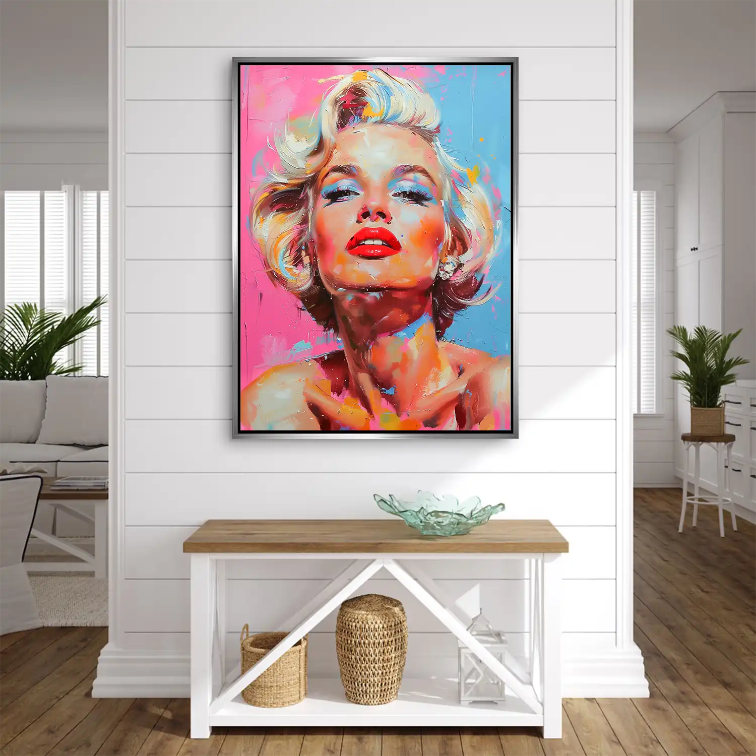 Marilyn Monroe Color Style AluDibond Bild INGALERIE
