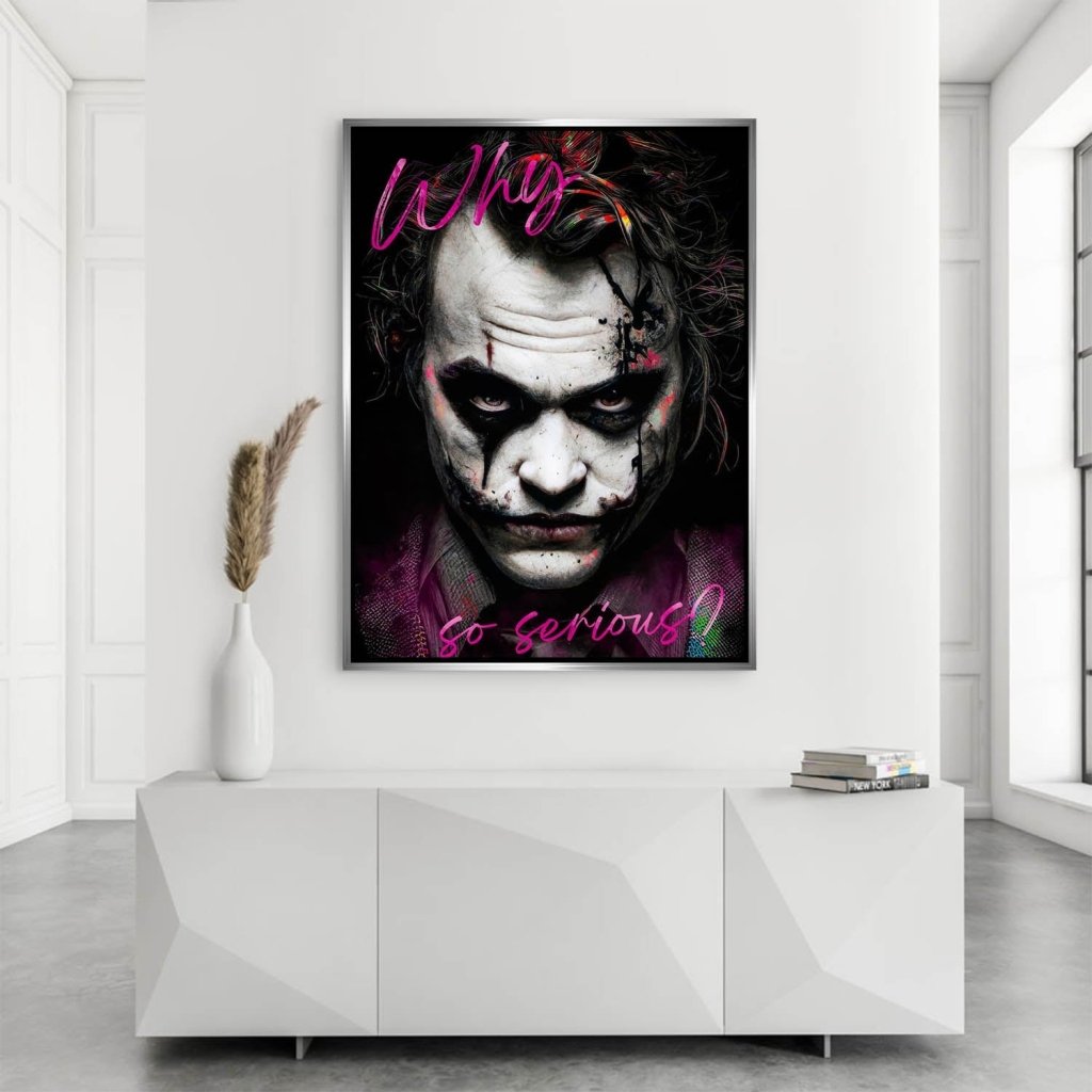 Joker Serious Style AluDibond Bild INGALERIE