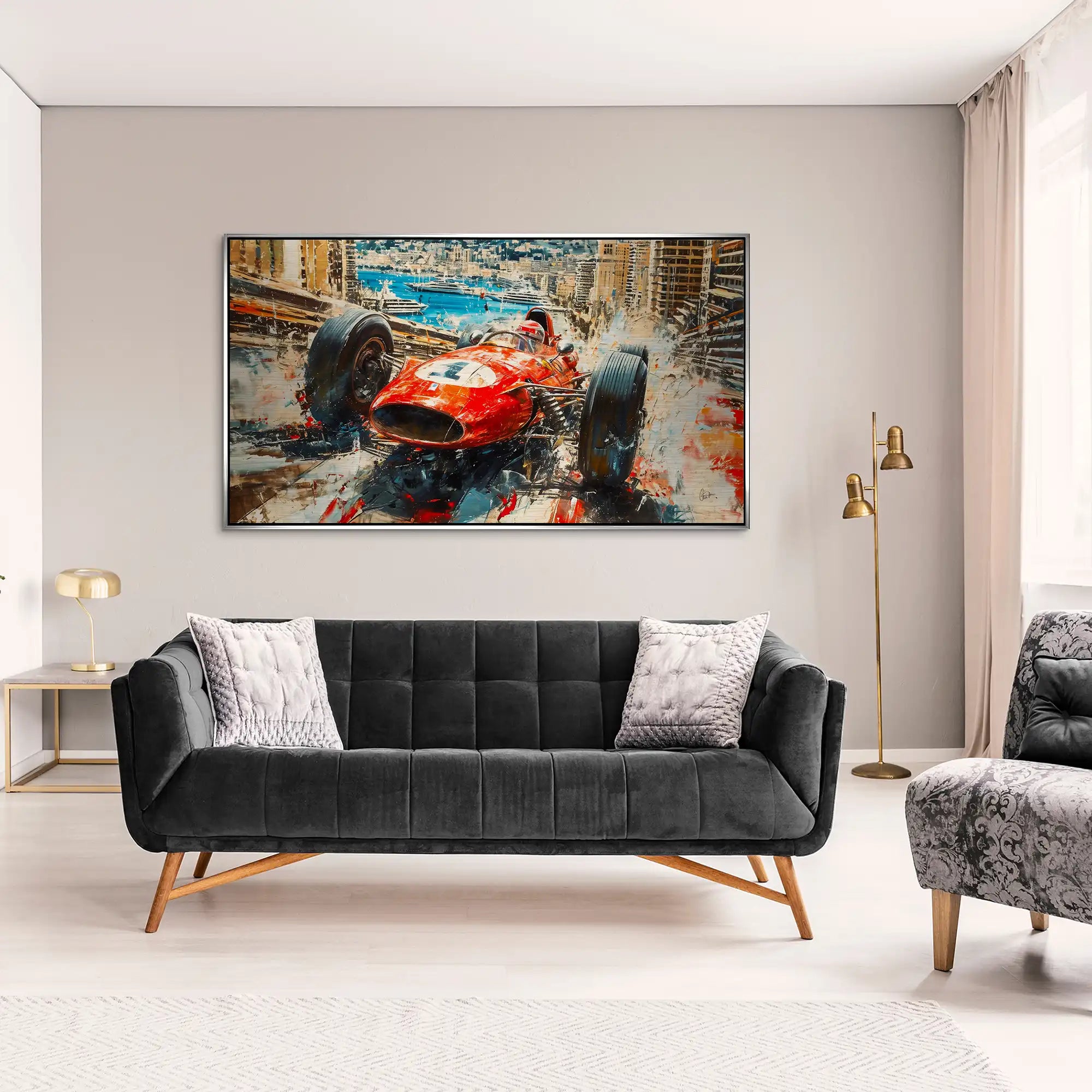Monaco Formel 1 Retro Alu Gebürstet INGALERiE