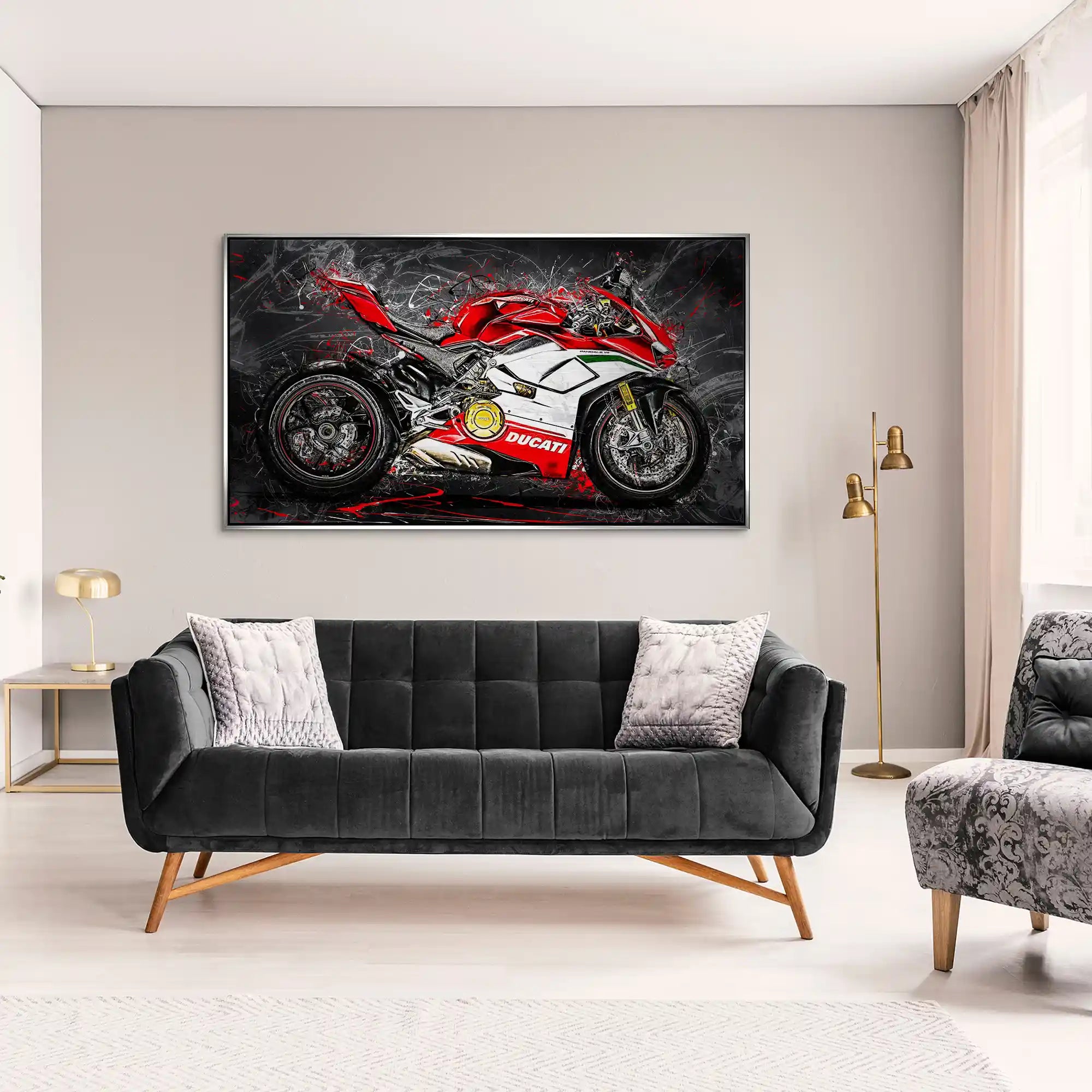 Ducati Panigale V4 Abstrakt Alu Gebürstet INGALERIE