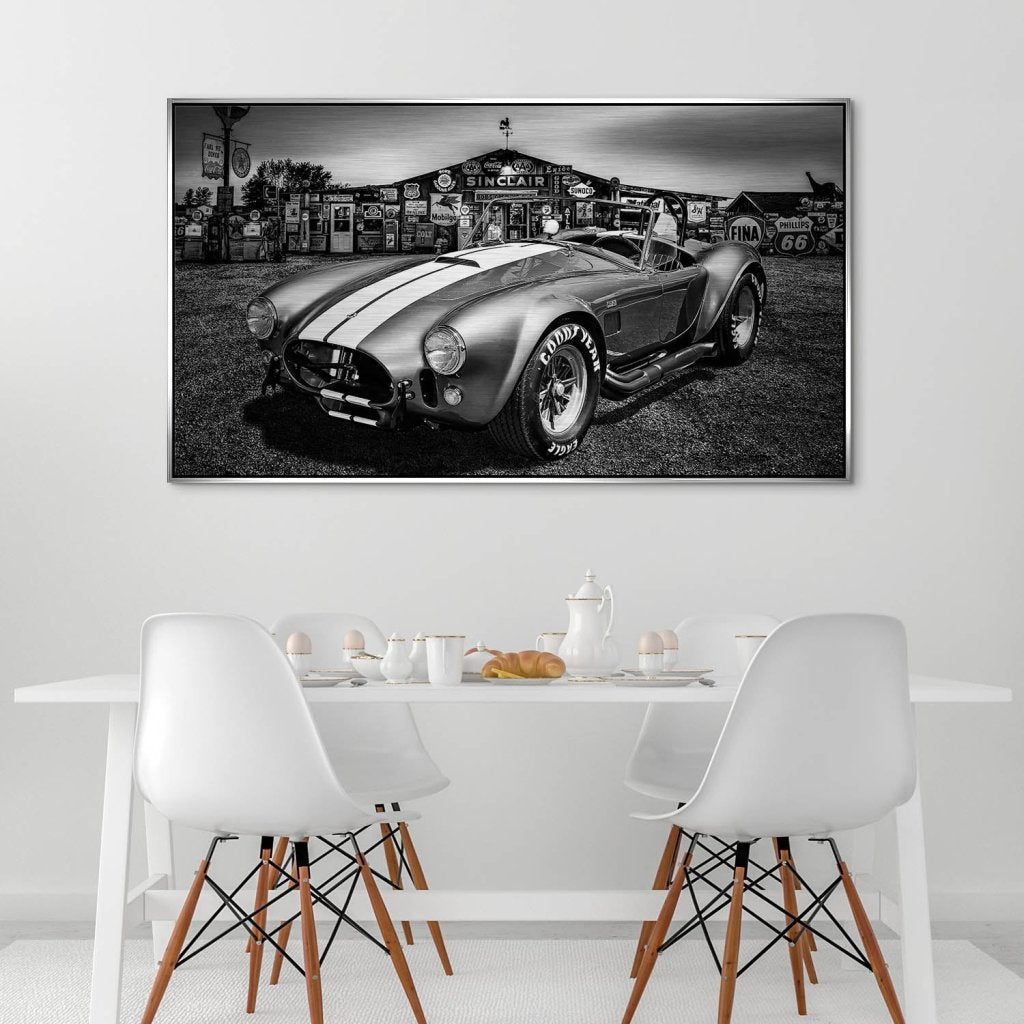AC Cobra Abstrakt Silver Alu Gebürstet Bild INGALERIE