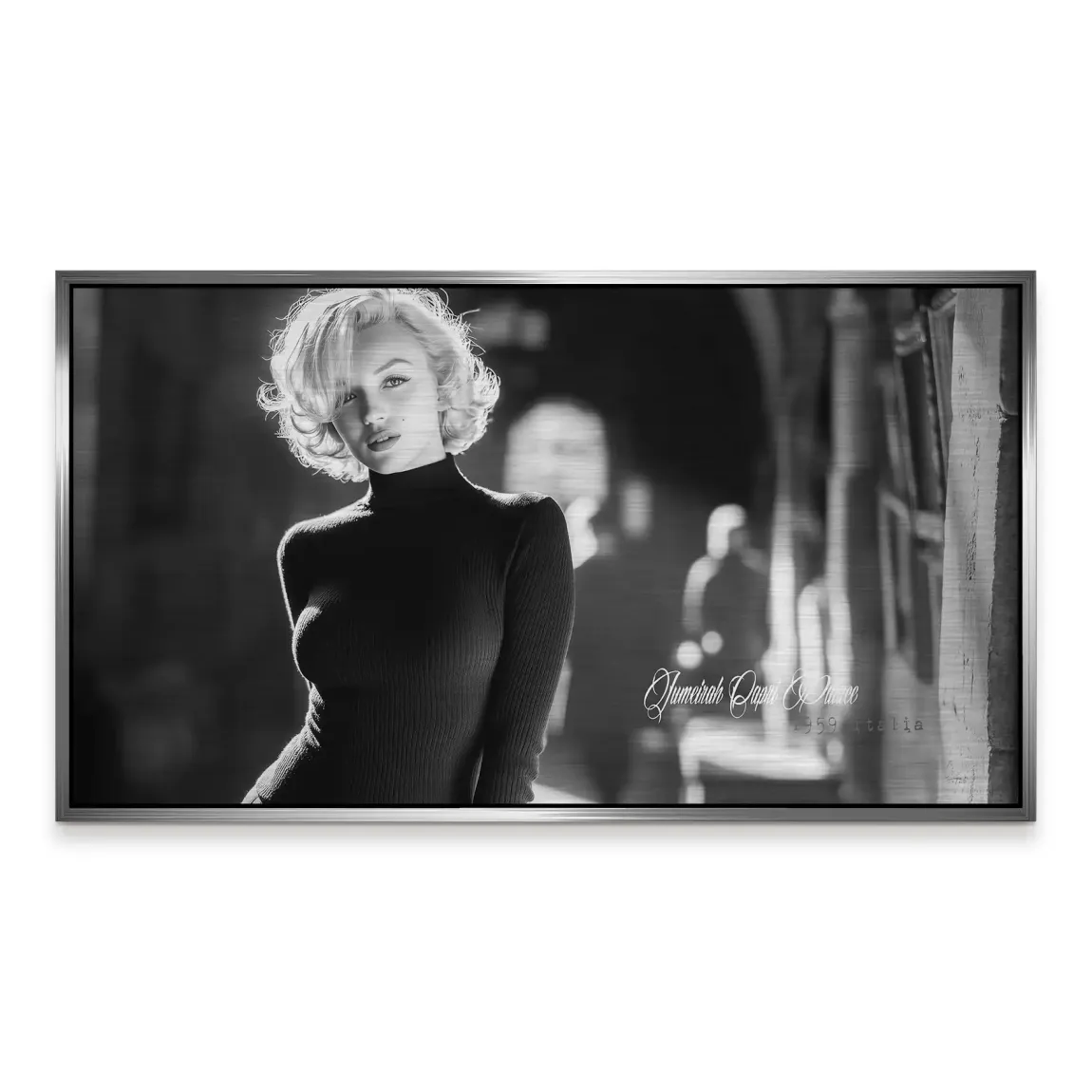 Marilyn Monroe Capri Aluminiumbild gebürstet