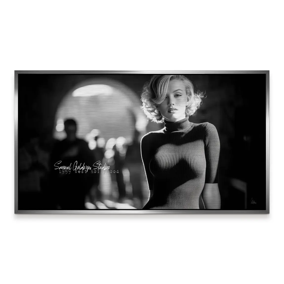 Marilyn Monroe Studio Aluminiumbild gebürstet