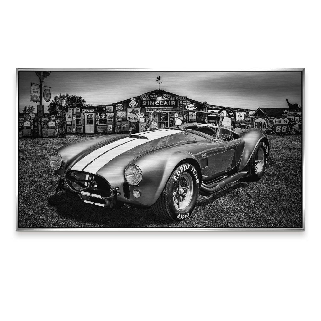 AC Cobra Abstrakt Silver Alu Gebürstet Bild INGALERIE