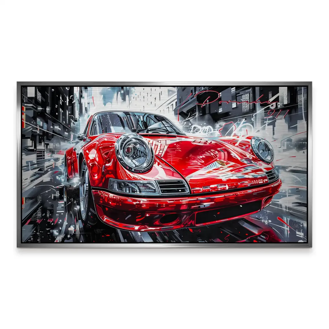 Porsche 911 Red City Alu Gebürstet