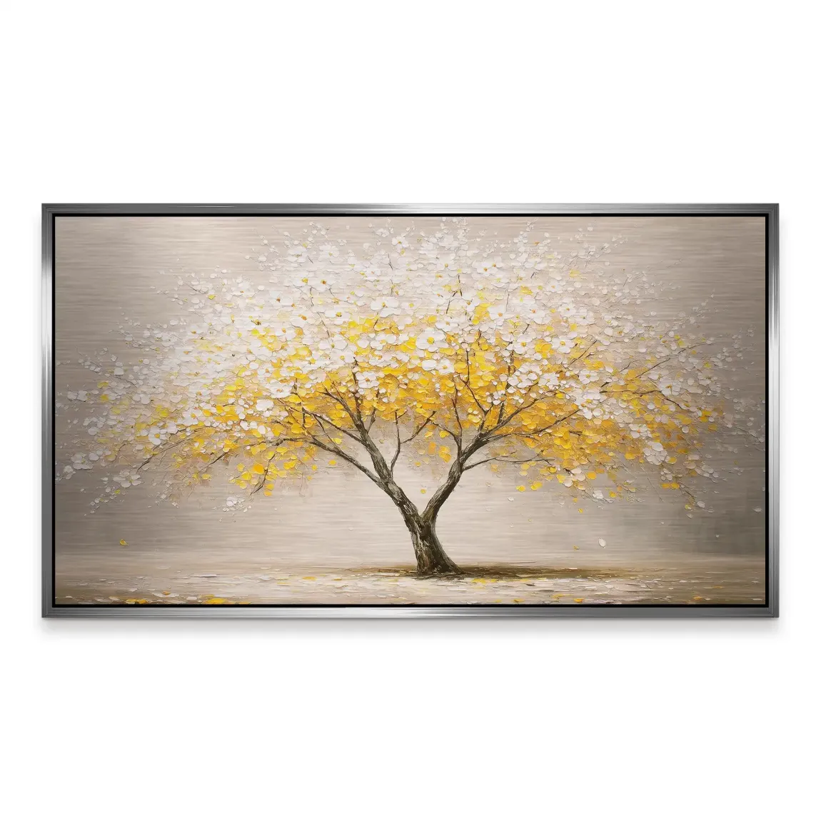 Golden Tree Art Alu Gebürstet