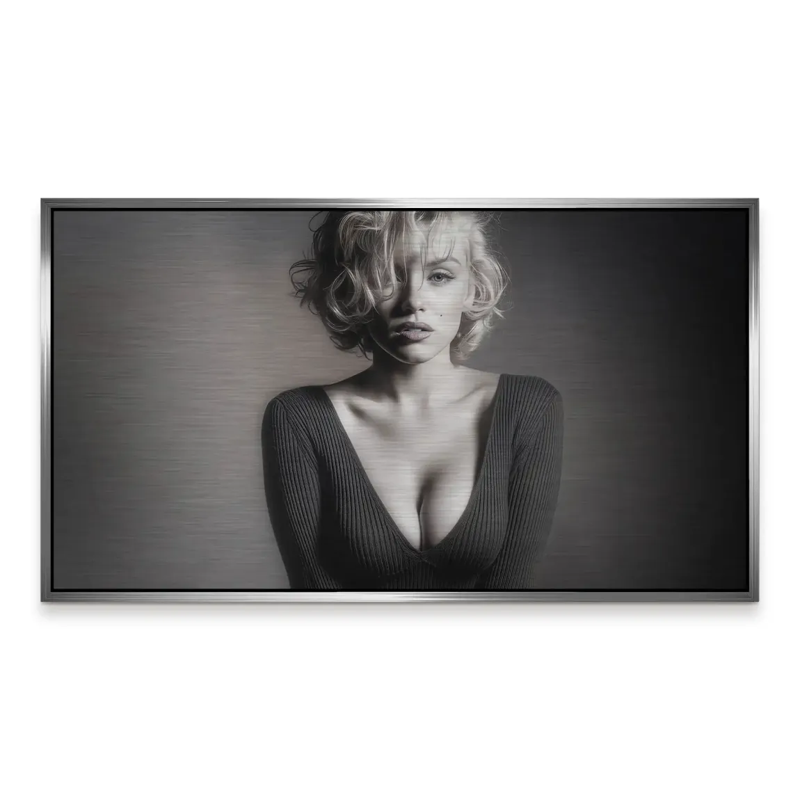 Marilyn Monroe Glam Night Alu Gebürstet