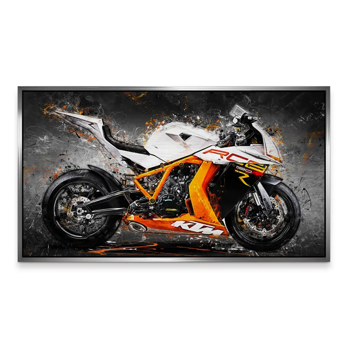 KTM RC8 Abstrakt Alu Gebürstet