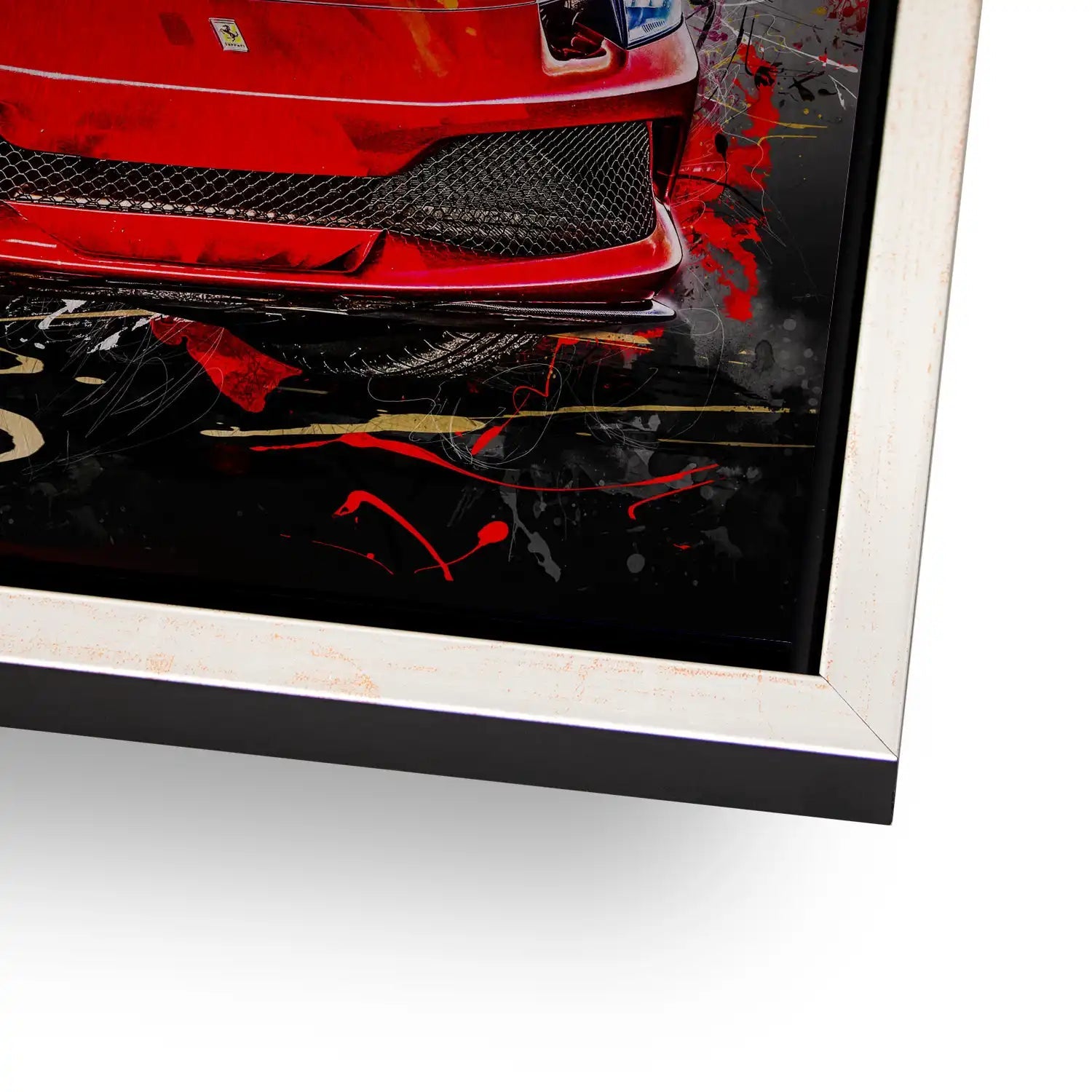 Ferrari 296 Abstrakt Alu Gebürstet - INGALERIE