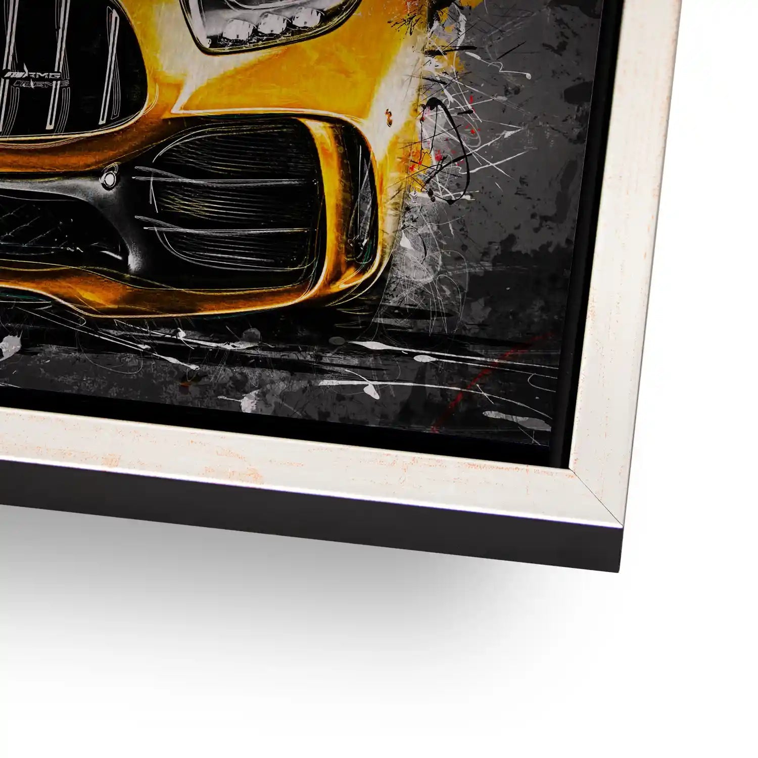 Mercedes AMG GT Yellow Style Alu Gebürstet INGALERIE