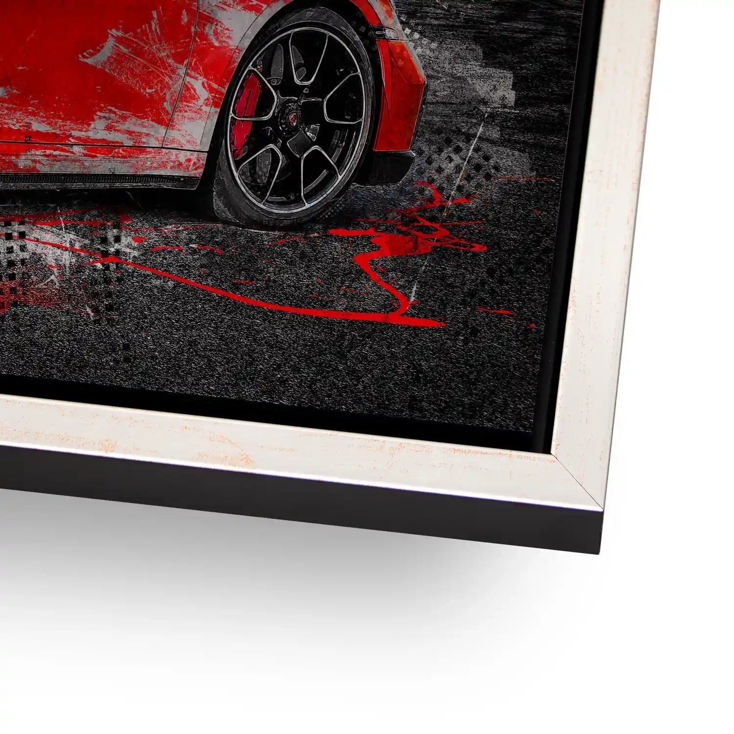 Porsche 911 Turbo Abstrakt Style Alu Gebürstet INGALERIE