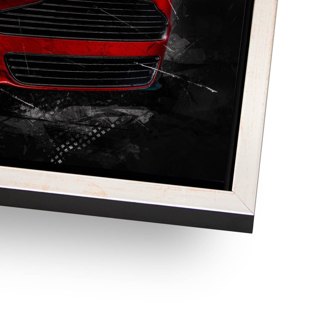 Aston Martin Abstrakt Red Style Alu Gebürstet INGALERIE