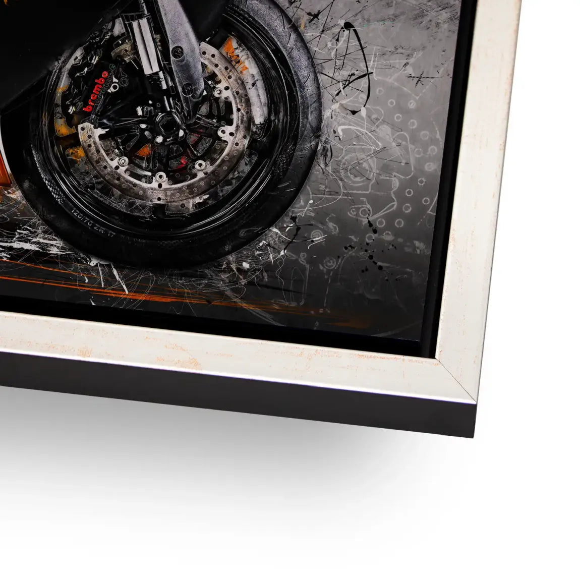 KTM RC8 Abstrakt Alu Gebürstet