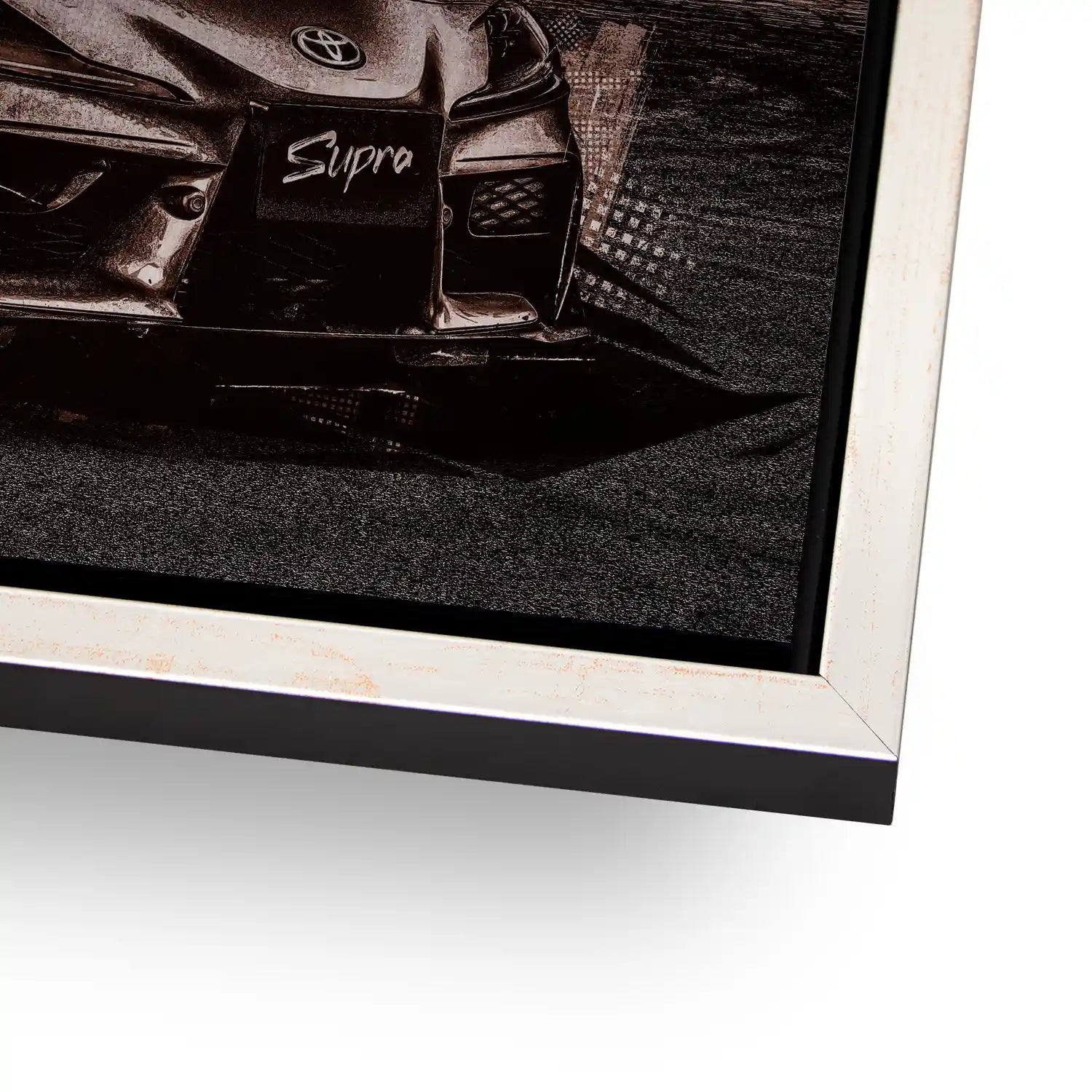 Toyota Supra City Style Alu Gebürstet - Alu Dibond Bild Gebürstet