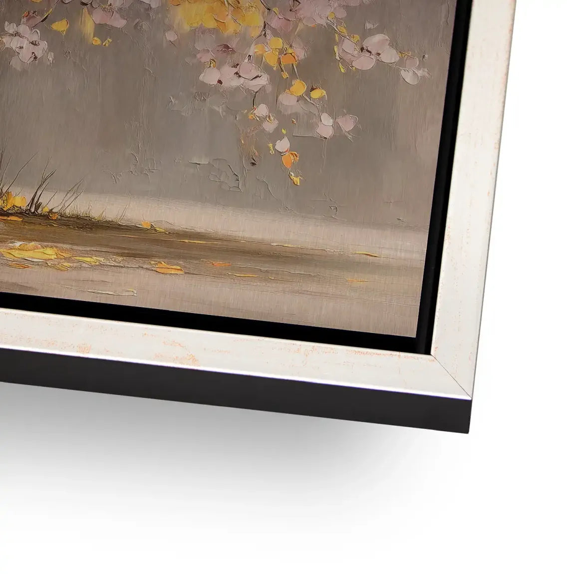 Gold Leaf Tree Art Alu Gebürstet