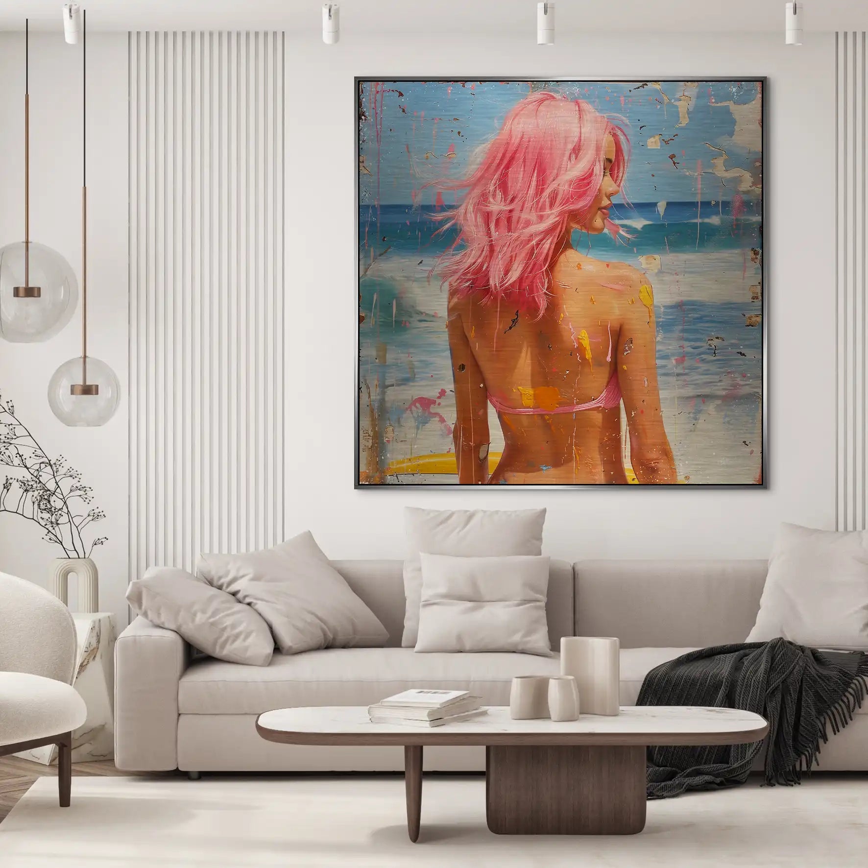 Beach Girl Nr.3 Alu Gebürstet Bild INGALERIE