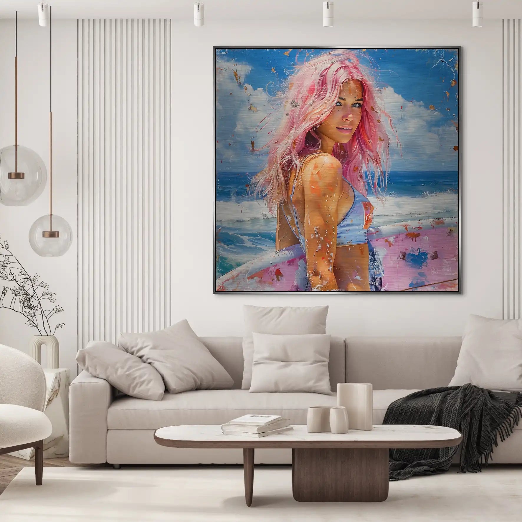 Beach Girl Nr.4 Alu Gebürstet Bild INGALERIE