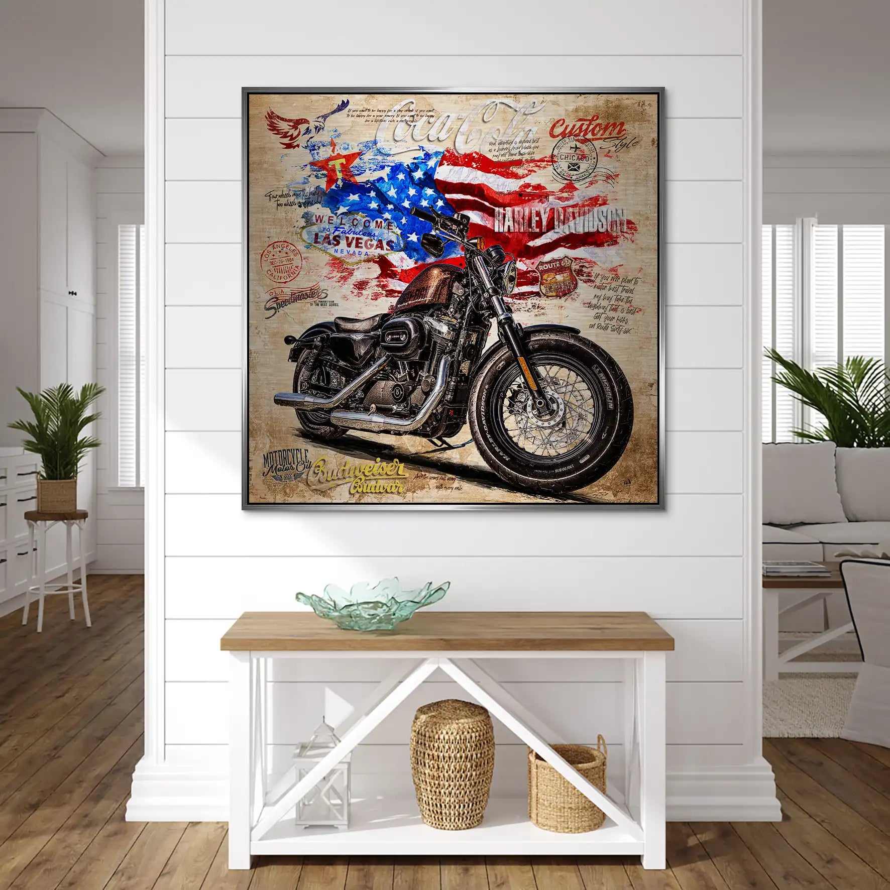 American Pulse auf gebürstetem Aluminium INGALERIE