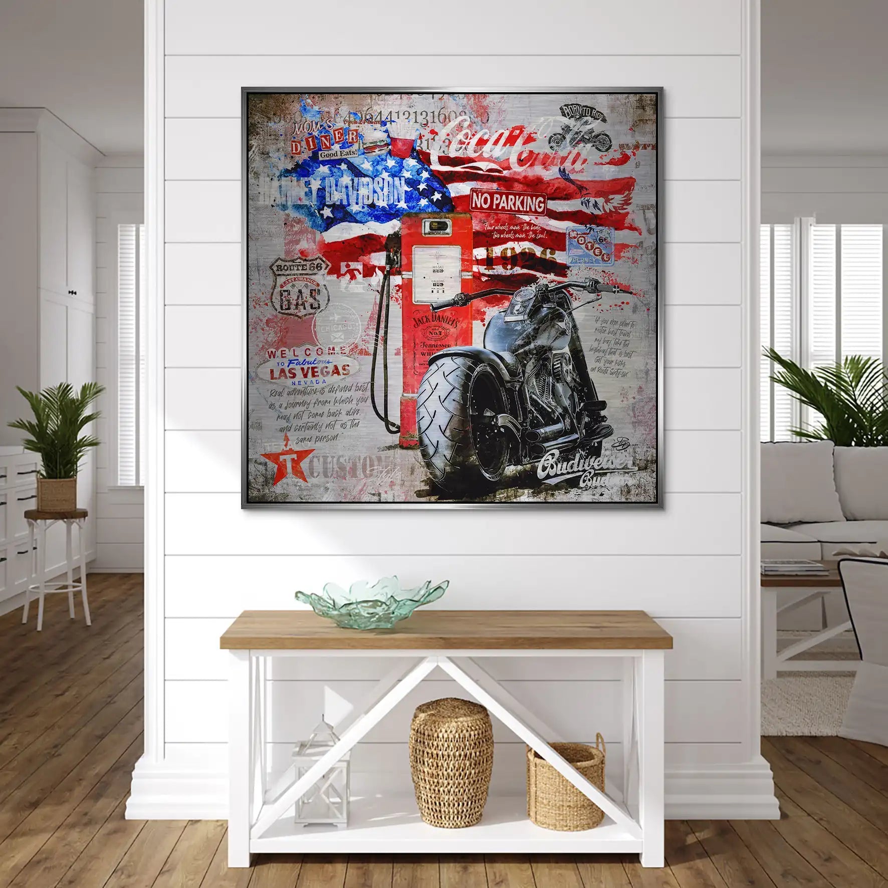 Ride the American Soul – Harley Alu gebürstet Bild INGALERIE