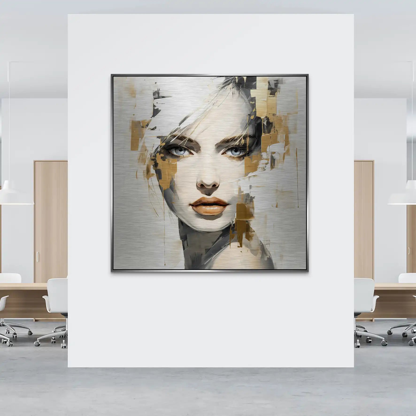 Golden Muse Alu gebürstet Bild INGALERIE