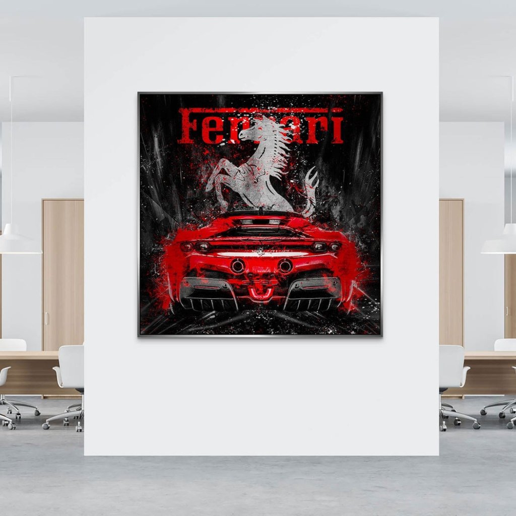 Ferrari SF90 Abstrakt Alu Gebürstet INGALERIE