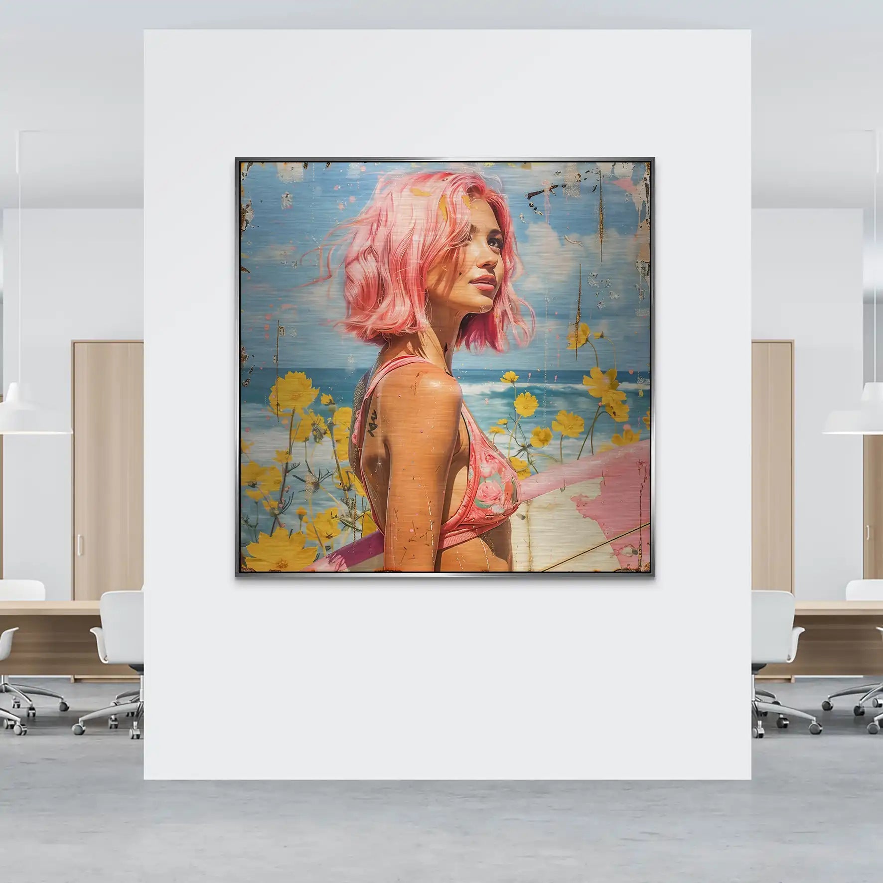 Beach Girl Nr.2 Alu Gebürstet Bild INGALERIE