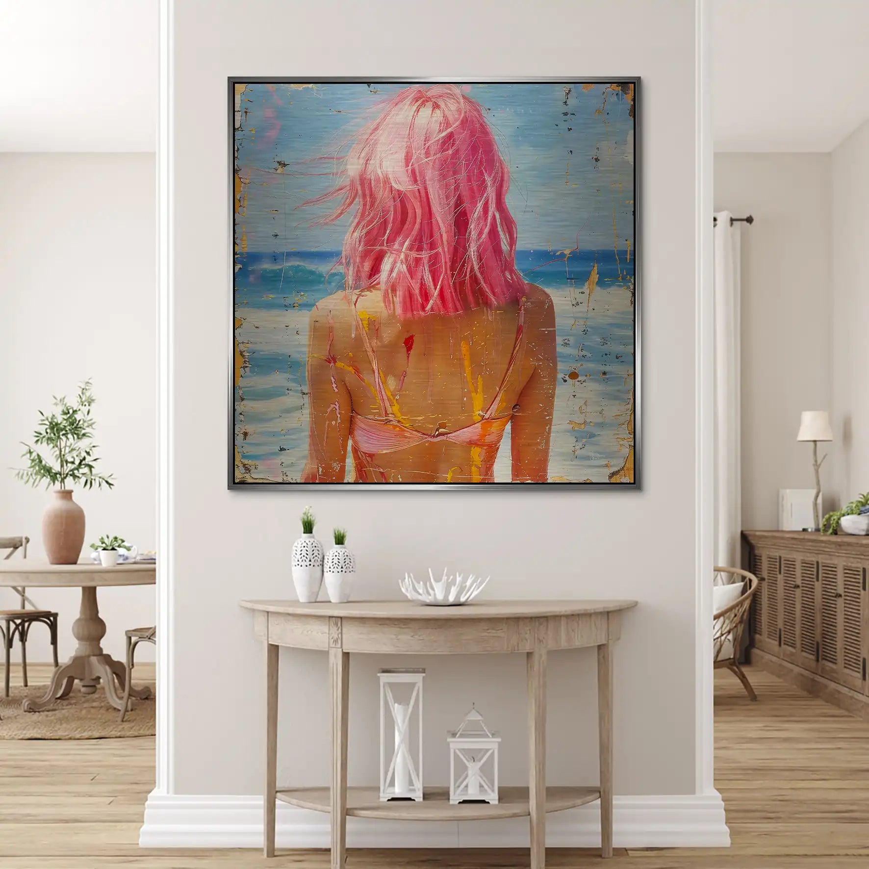 Beach Girl Nr.5 Alu Gebürstet Bild INGALERIE