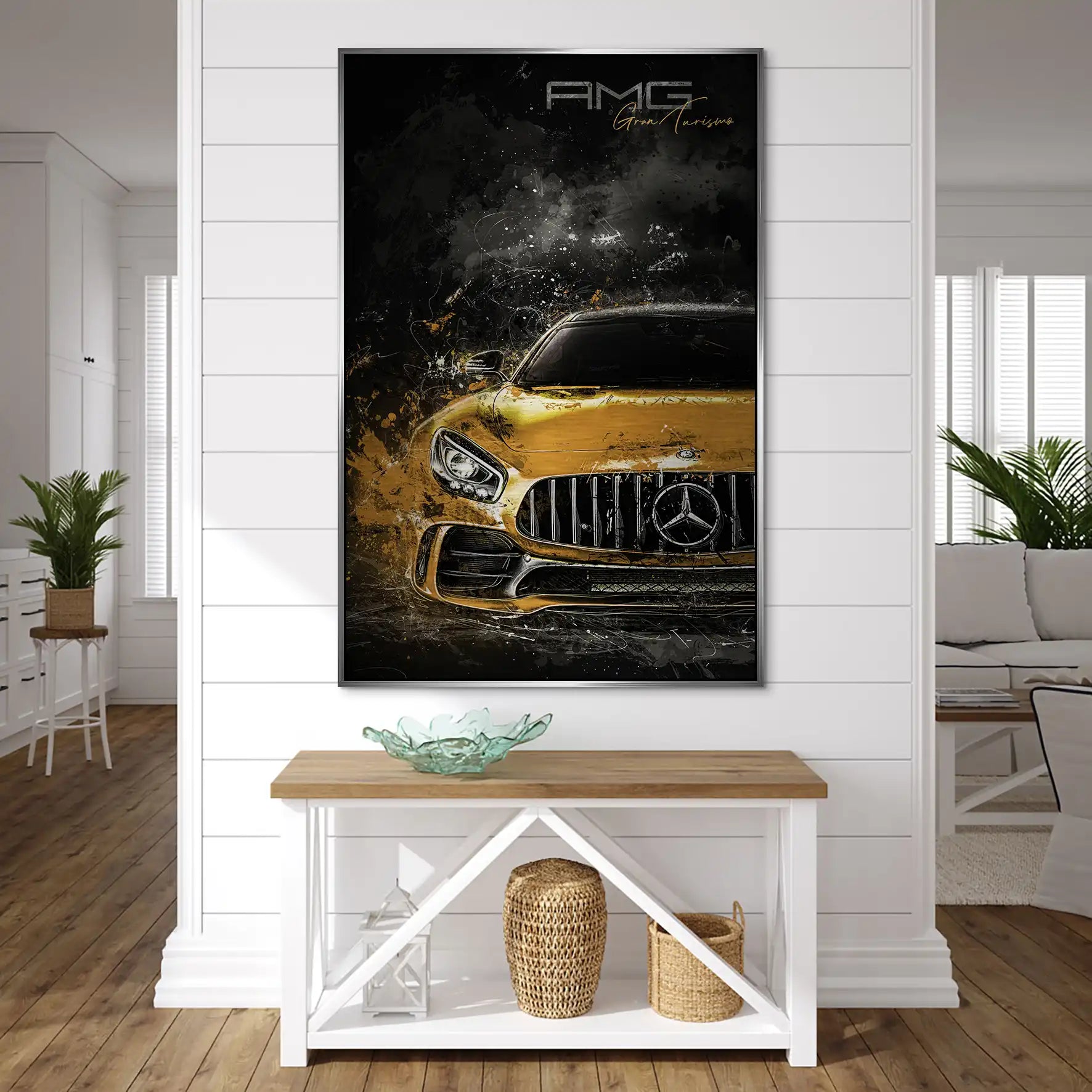 Mercedes AMG GT Modern Art Alu Gebürstet INGALERIE