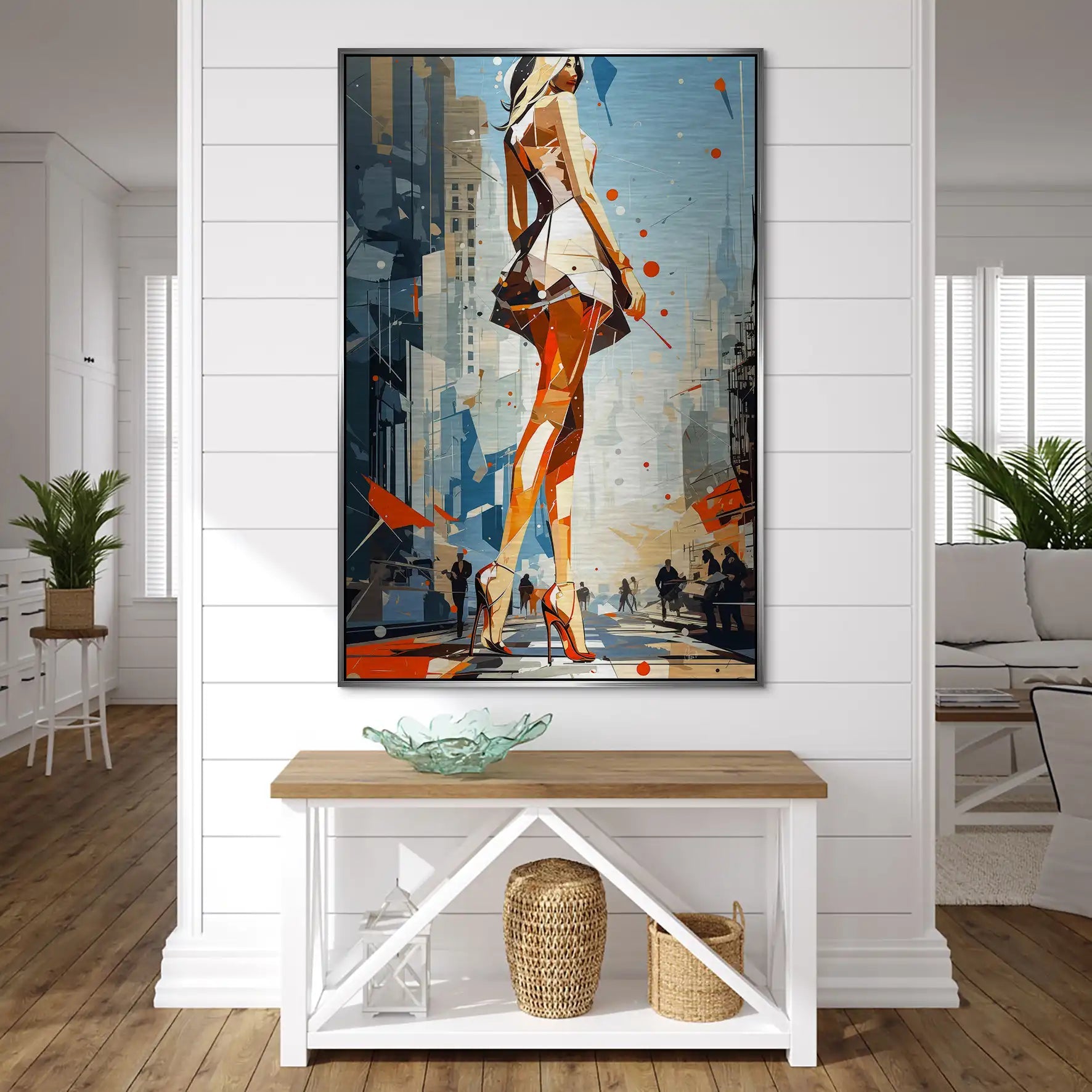 City Walk New York Pop Art AluDibond Gebürstet INGALERIE