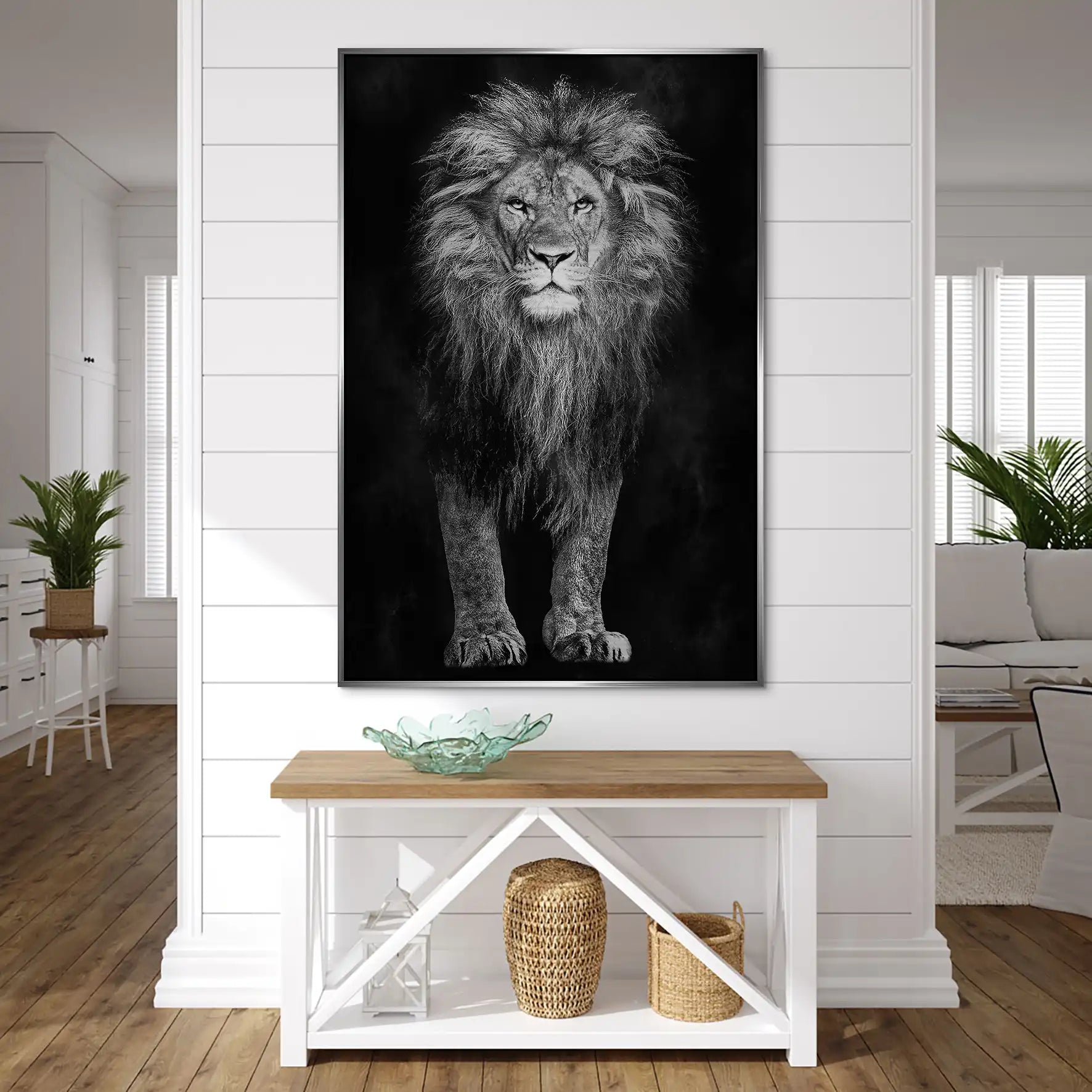 Lion Black Style AluDibond Gebürstet INGALERIE