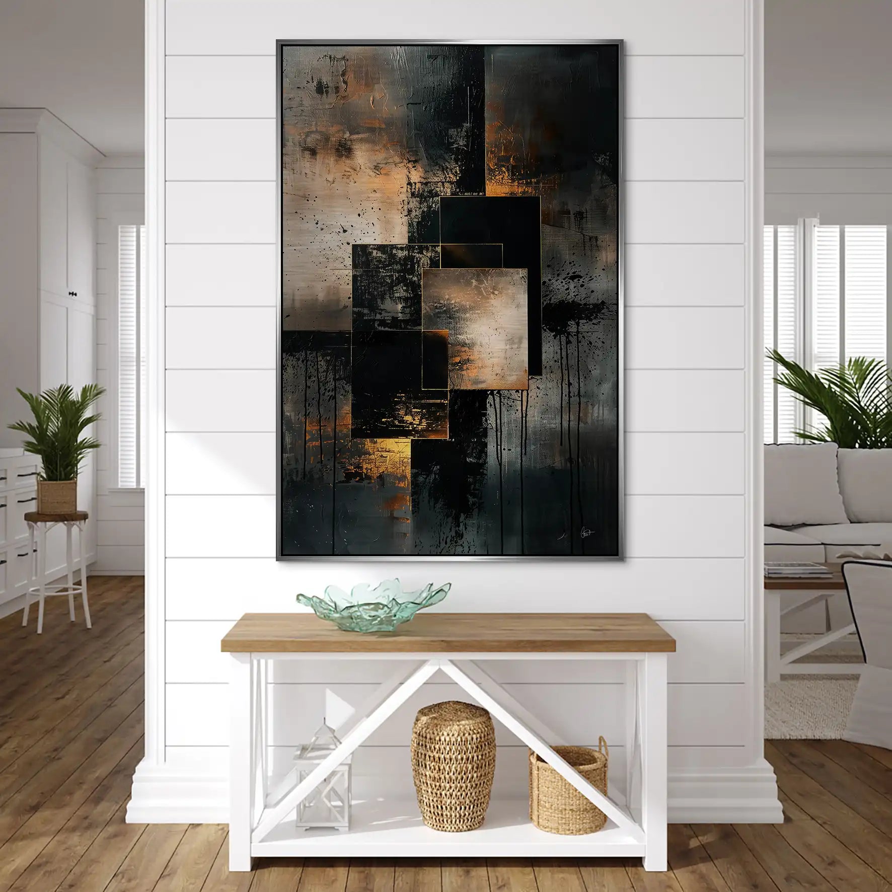 Abstrakt Nr.26 Alu Gebürstet Bild INGALERIE