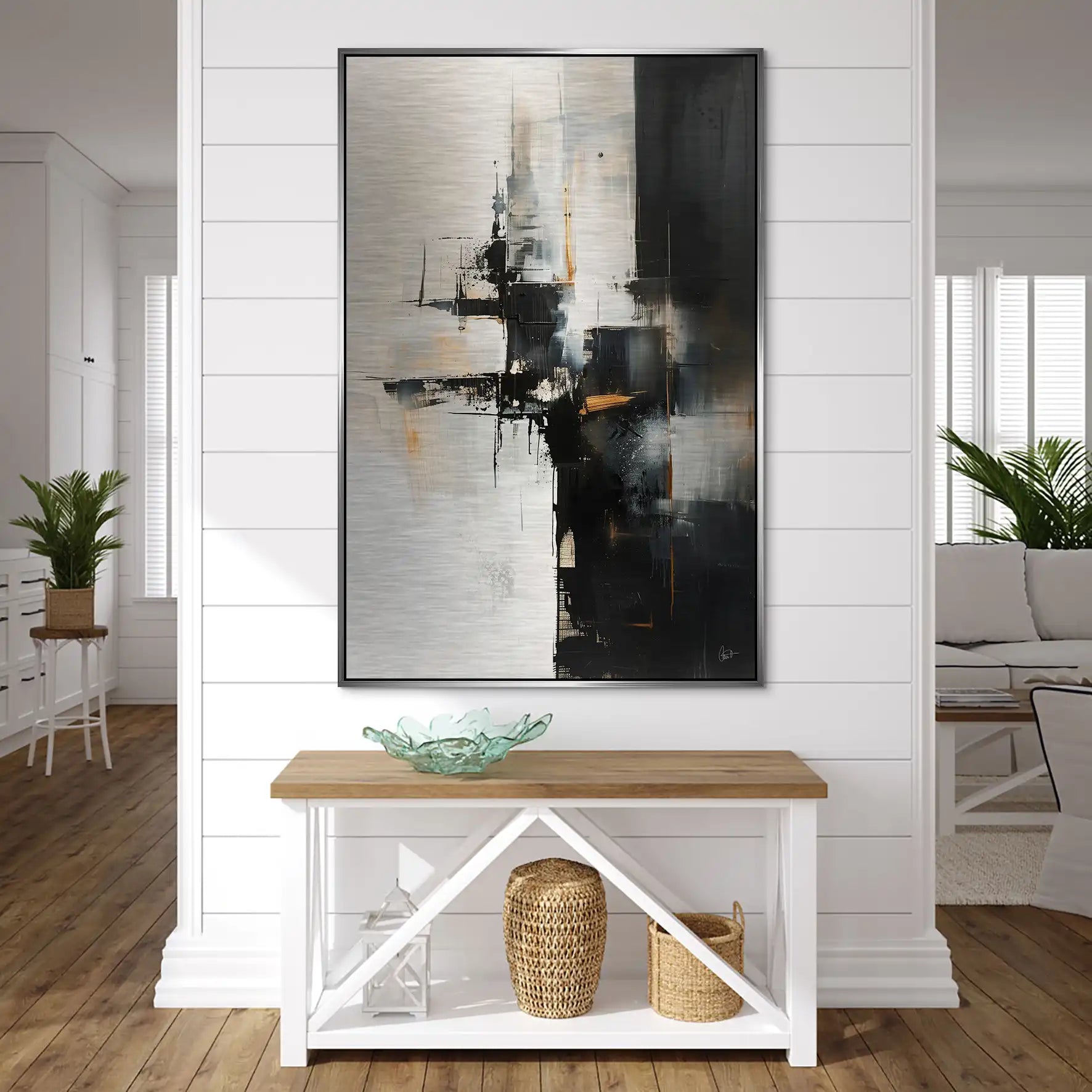 Abstrakt Nr.28 Alu Gebürstet Bild INGALERIE