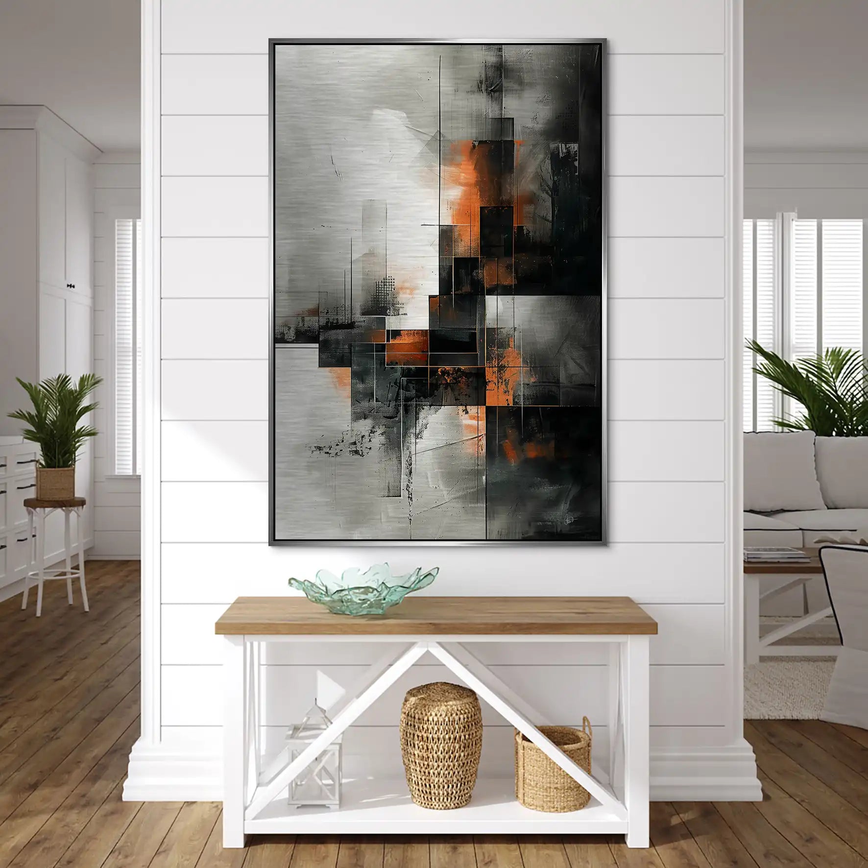 Abstrakt Nr.25 Alu Gebürstet Bild INGALERIE