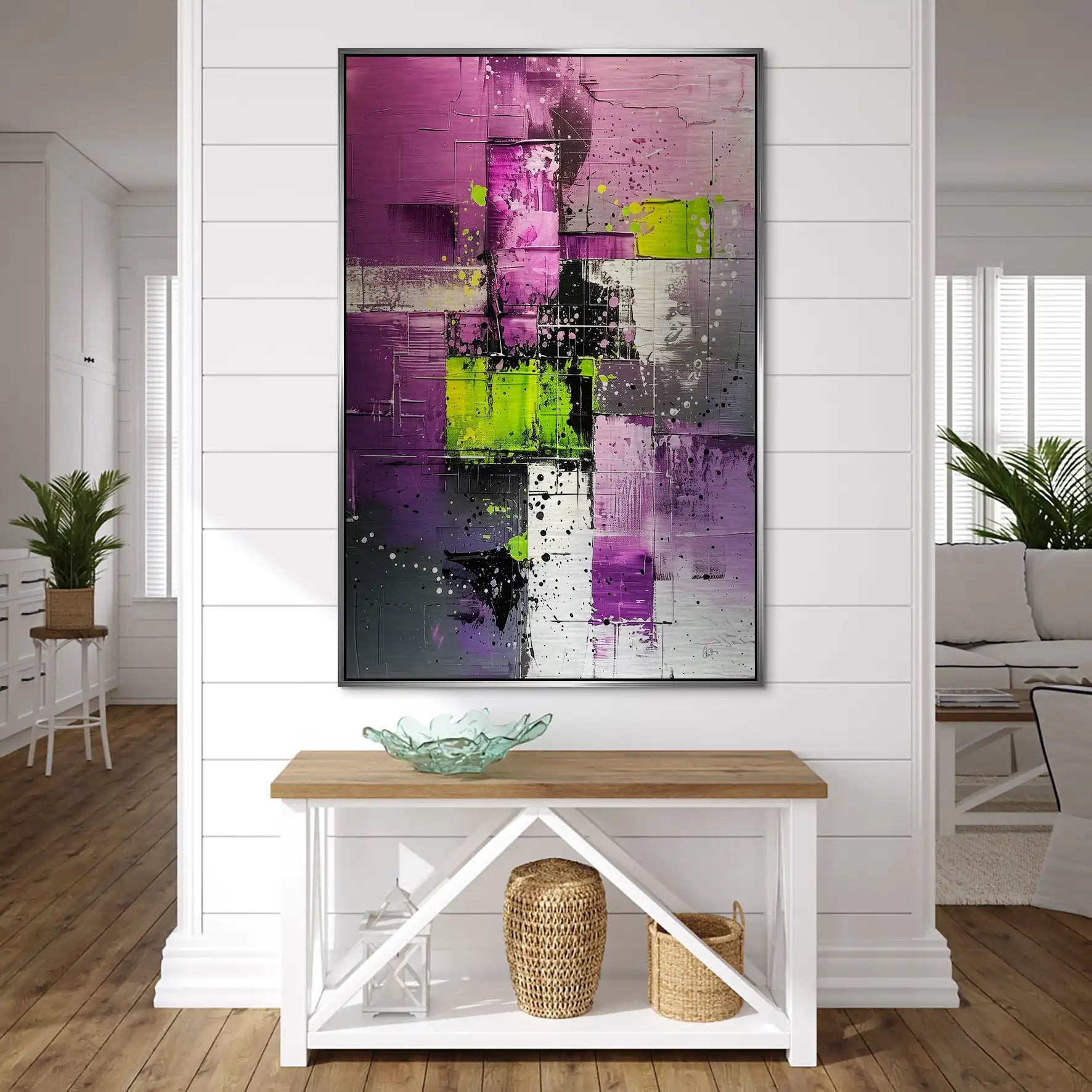 Abstrakt Nr.22 Alu Gebürstet Bild INGALERIE