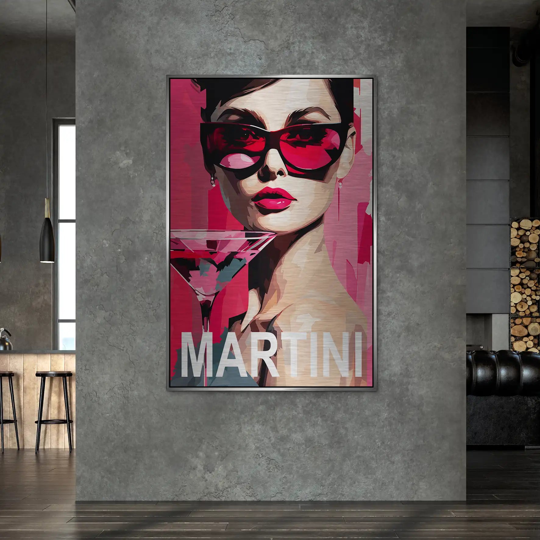 Audrey Martini Alu Gebürstet Bild INGALERIE