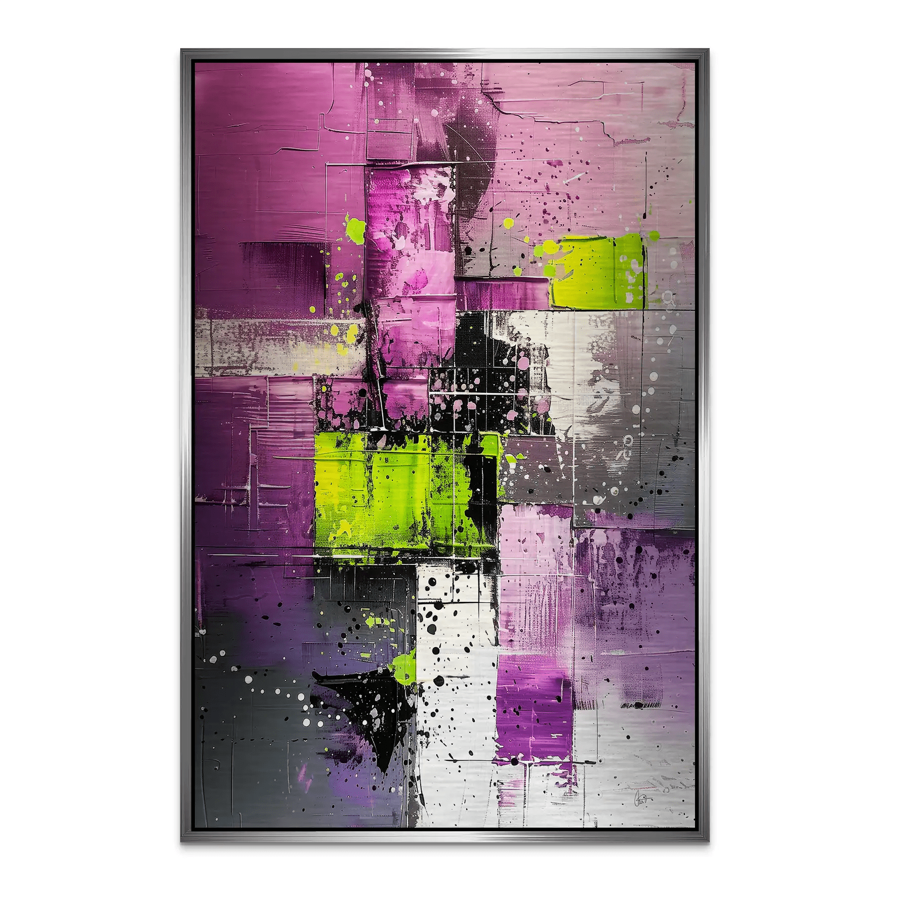 Abstrakt Nr.22 Alu Gebürstet Bild INGALERIE