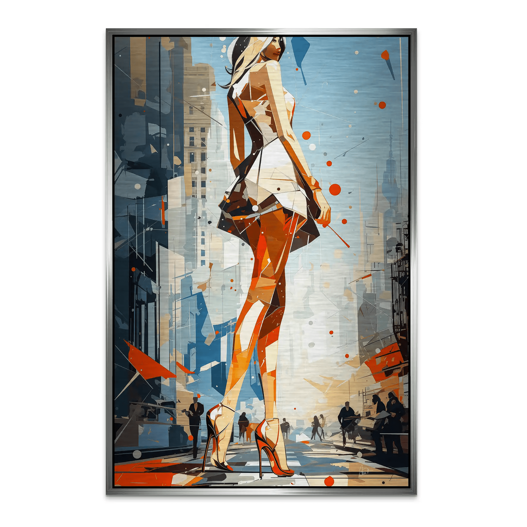 City Walk New York Pop Art AluDibond Gebürstet INGALERIE