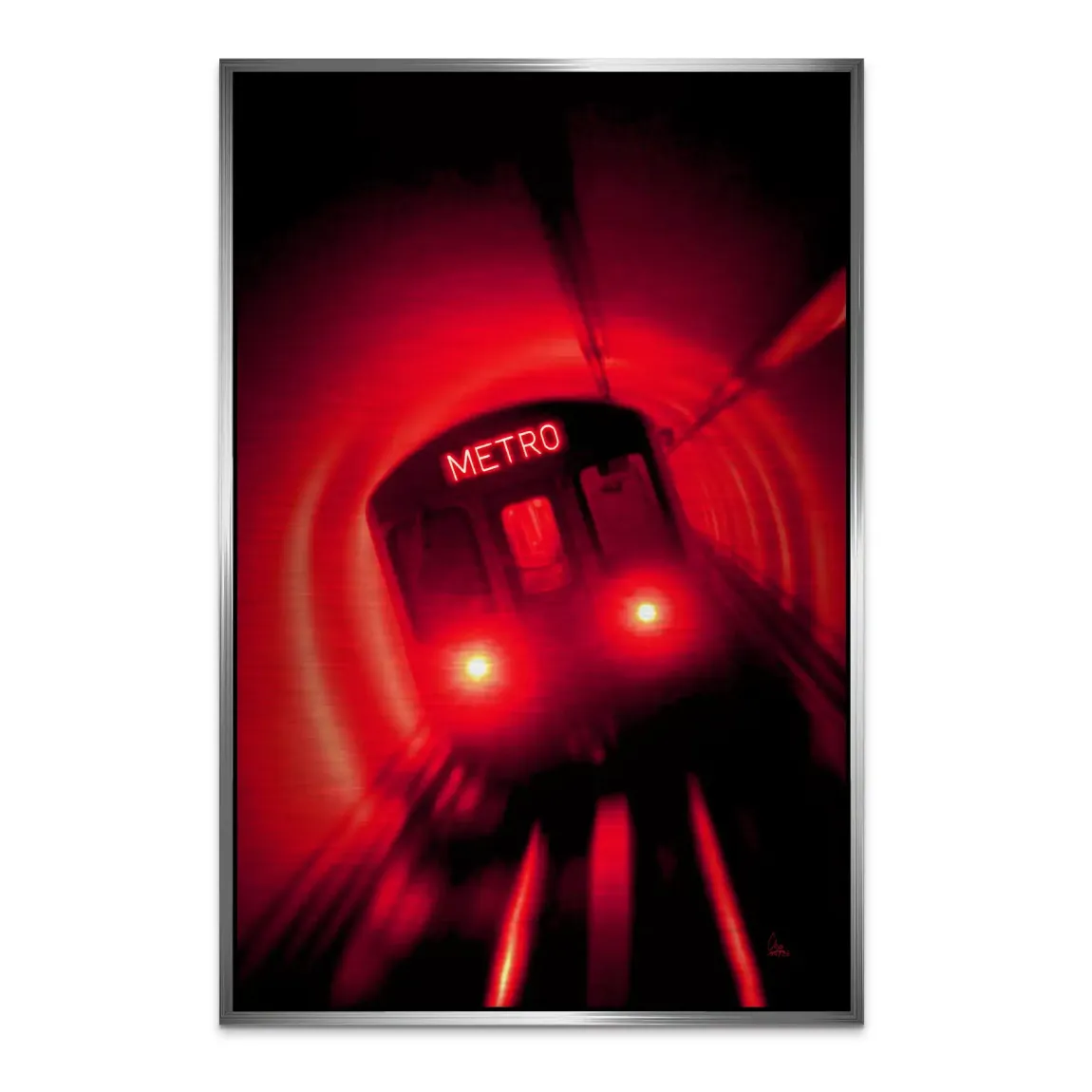 Metro Art Aluminiumbild gebürstet