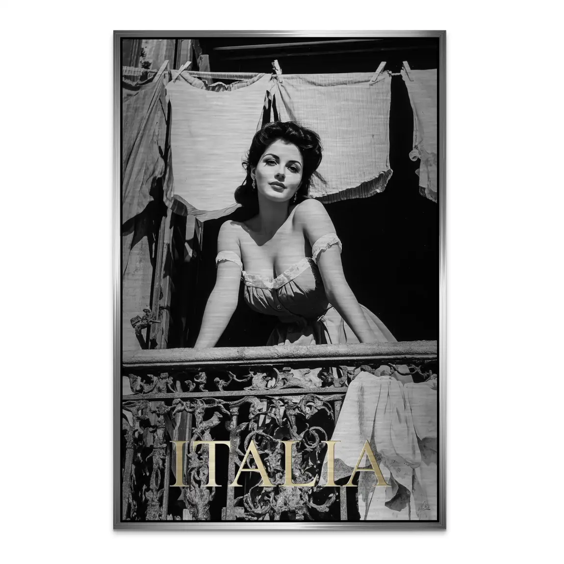 Bella Donna Noir Alu Dibond Bild gebürstet