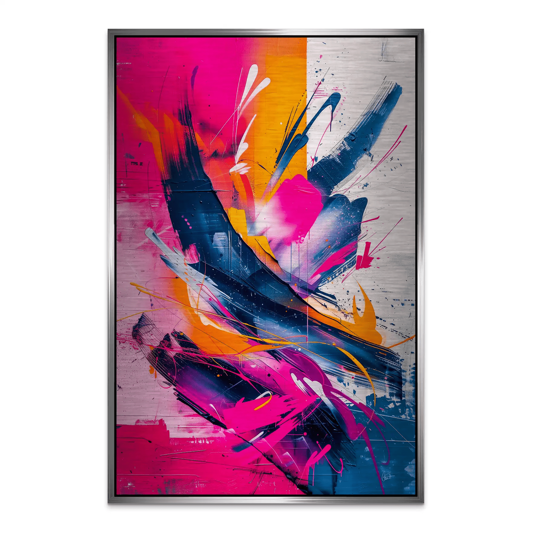 Abstrakt Nr.23 Alu Gebürstet Bild INGALERIE