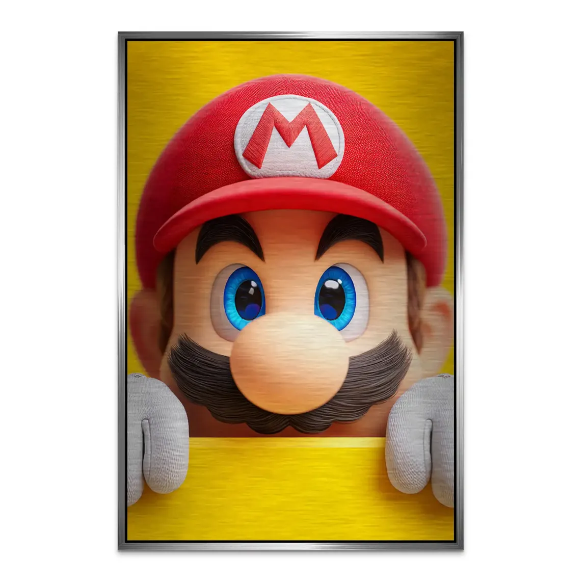 Mario Ikone Alu Dibond Bild gebürstet