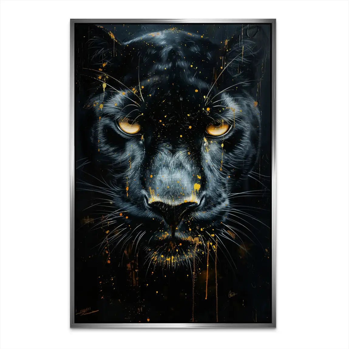 Black Panther Nr.2 AluDibond Gebürstet INGALERIE