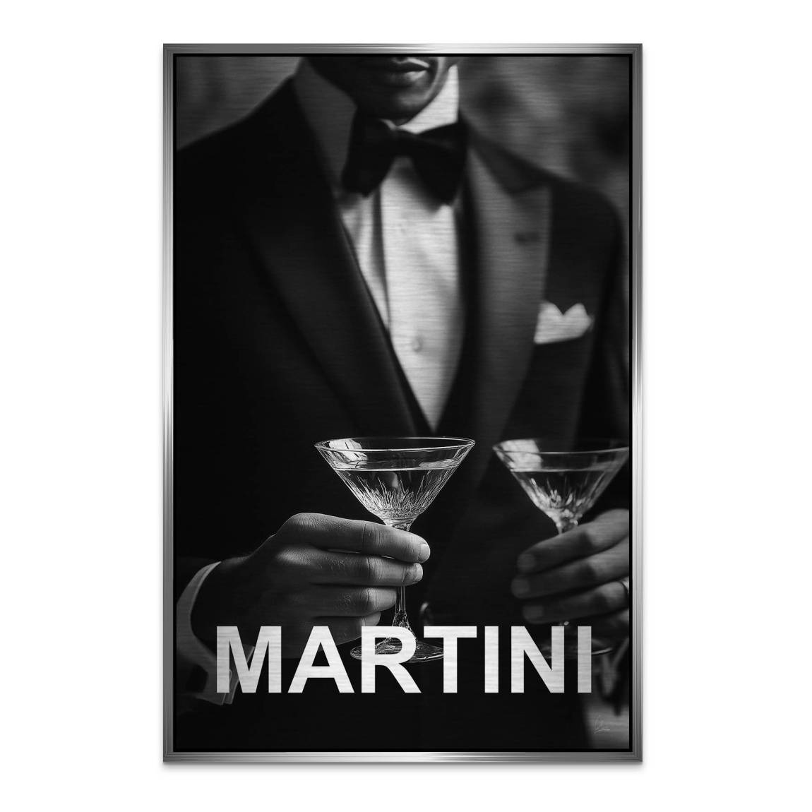 Martini Moment Alu Dibond Bild gebürstet