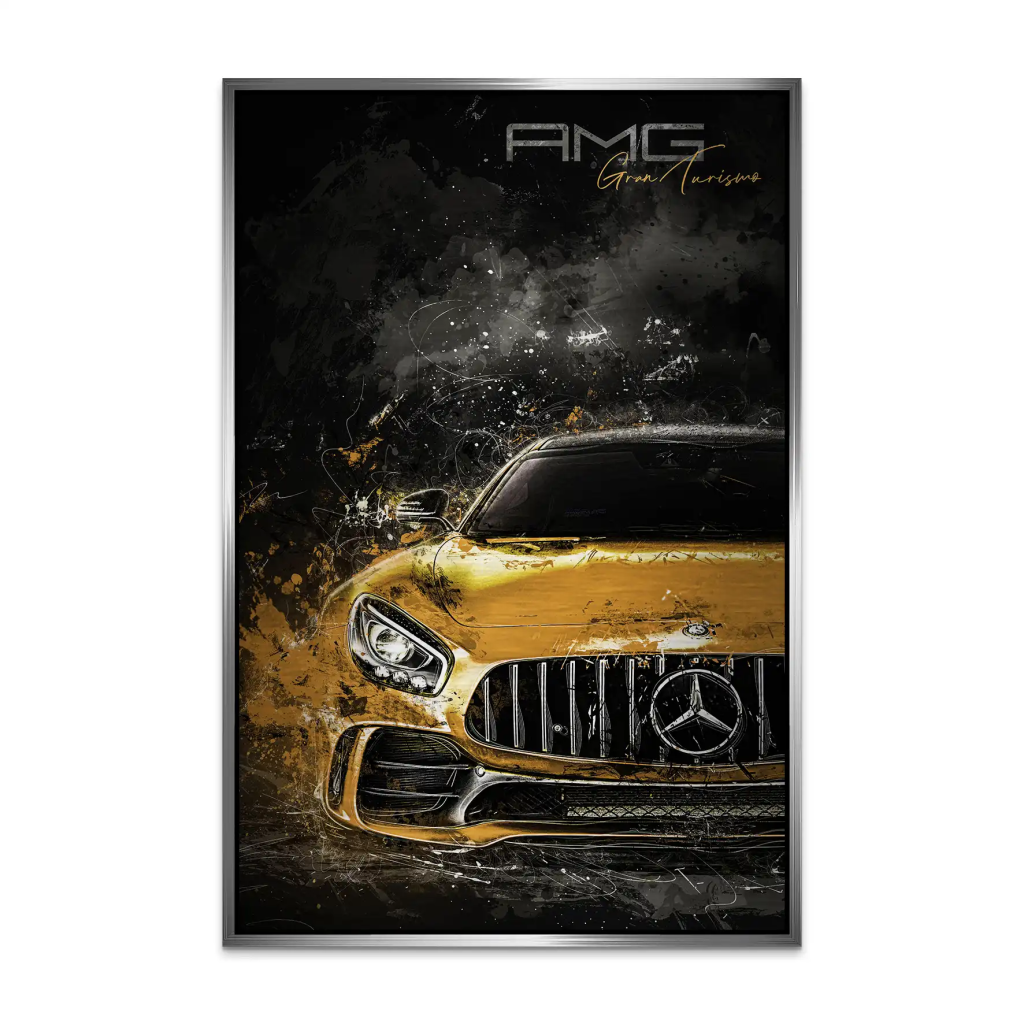 Mercedes AMG GT Modern Art Alu Gebürstet INGALERIE